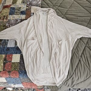 Athleta Cream Sweatshirt Cardigan - XXS/XS